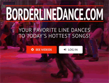 Tablet Screenshot of borderlinedance.com